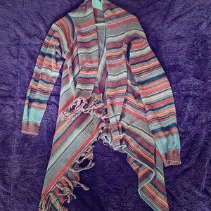 NWOT Boho Fringed Sweater XL